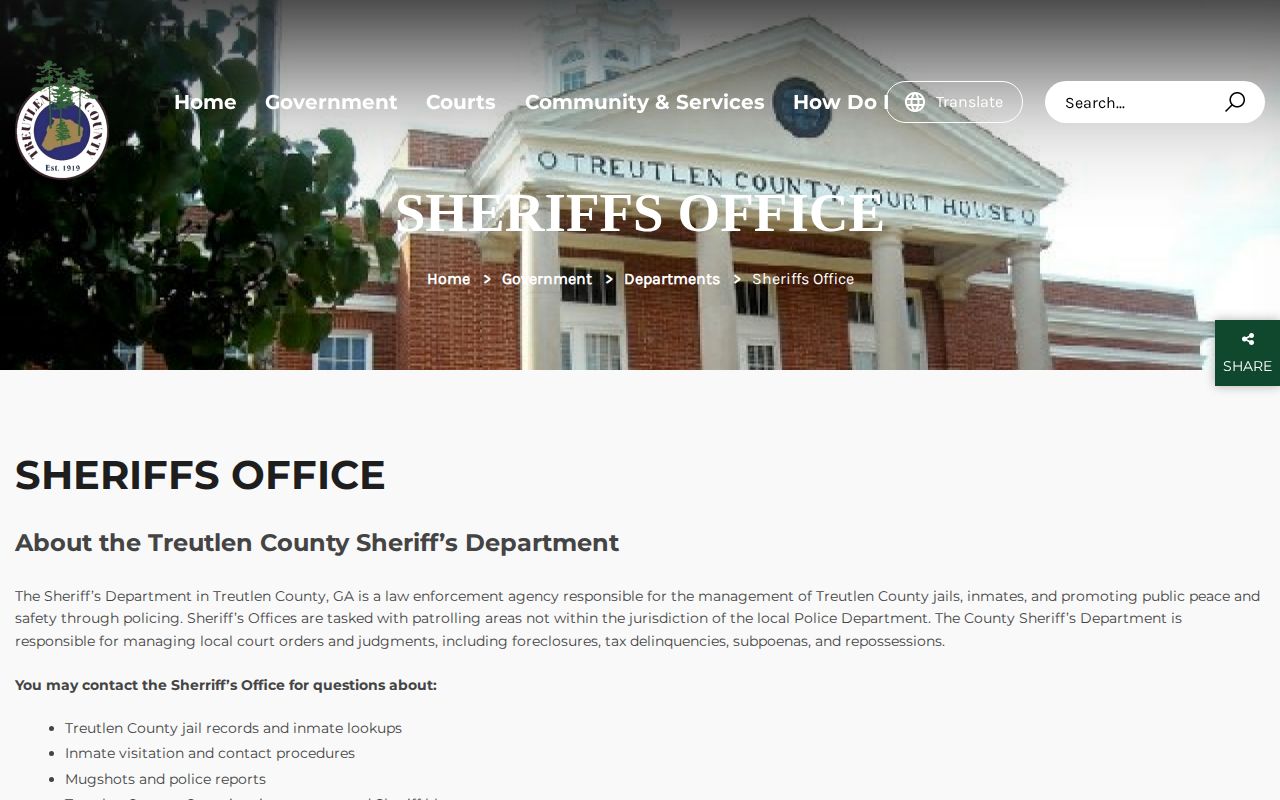 Treutlen County 24 hour release records source